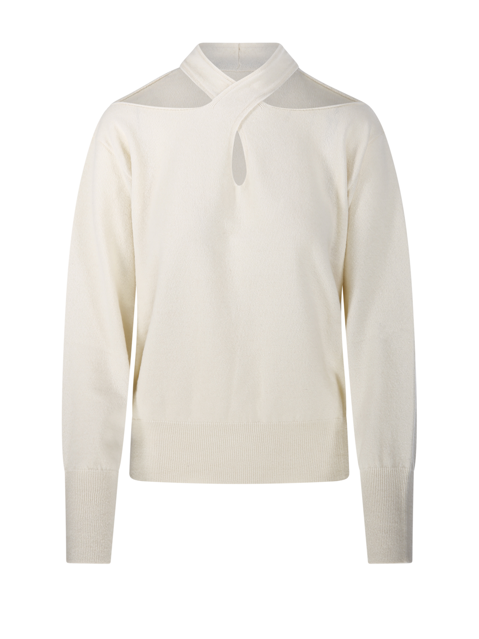 WOMAN FEDERICA TOSI WHITE WOOL SWEATER
