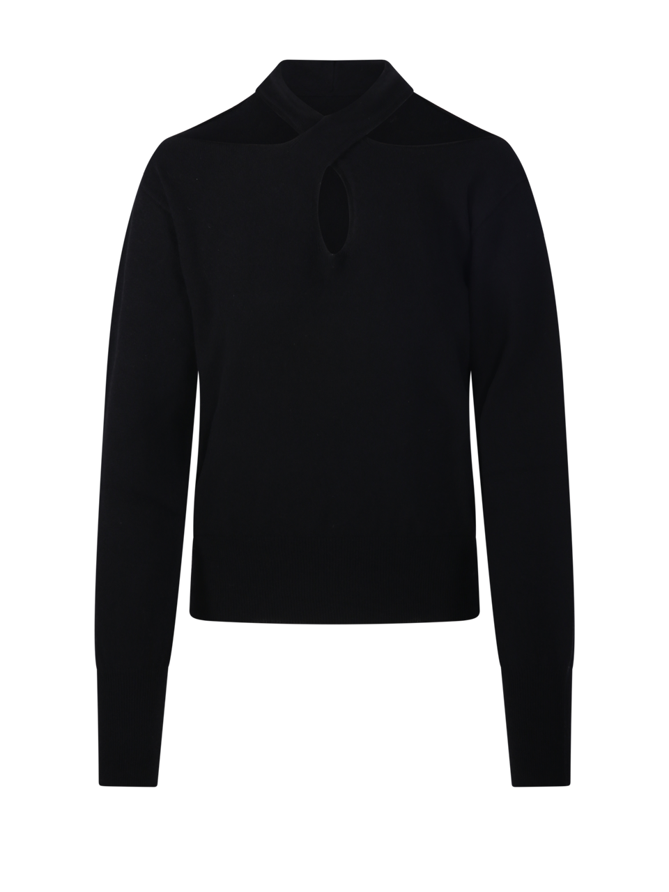 WOMAN FEDERICA TOSI BLACK WOOL SWEATER
