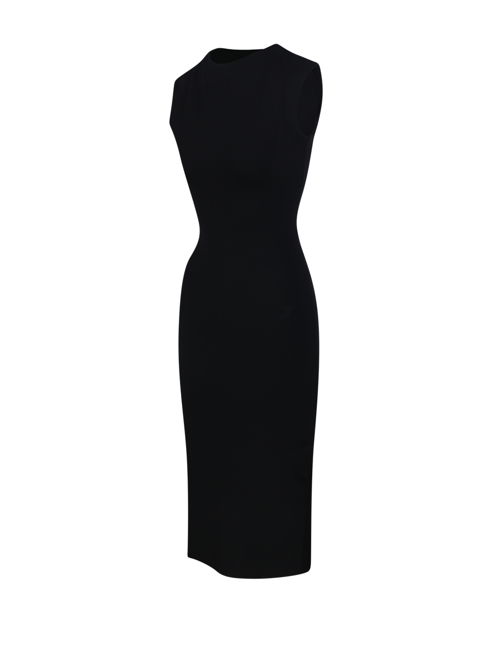 WOMAN JACQUEMUS BLACK VISCOSE LA ROBE ALBA MIDI DRESS