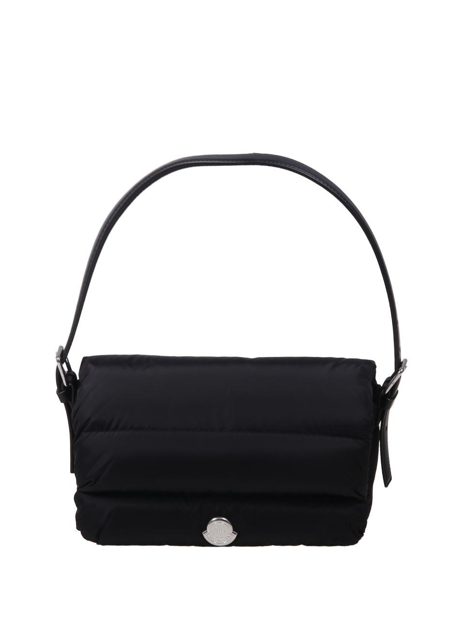 WOMAN MONCLER BLACK POLYAMIDE CARADOC BAGUETTE SHOULDER BAG