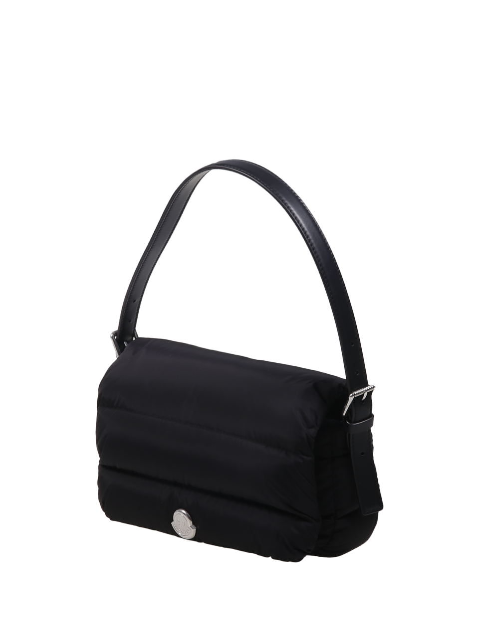 WOMAN MONCLER BLACK POLYAMIDE CARADOC BAGUETTE SHOULDER BAG
