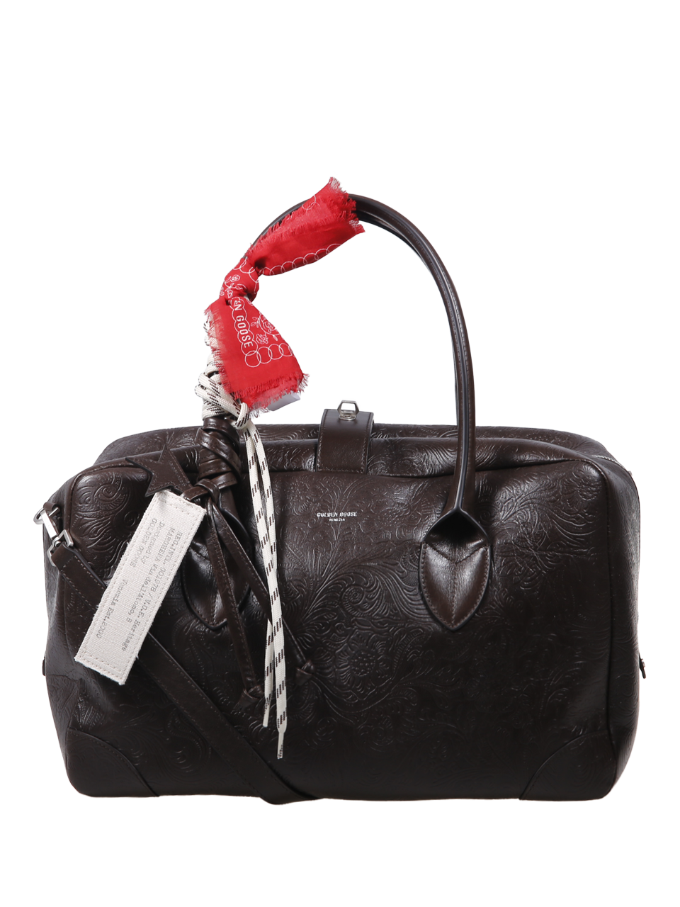 WOMAN GOLDEN GOOSE BORDEAUX COW LEATHER VITA MEDIUM BAG
