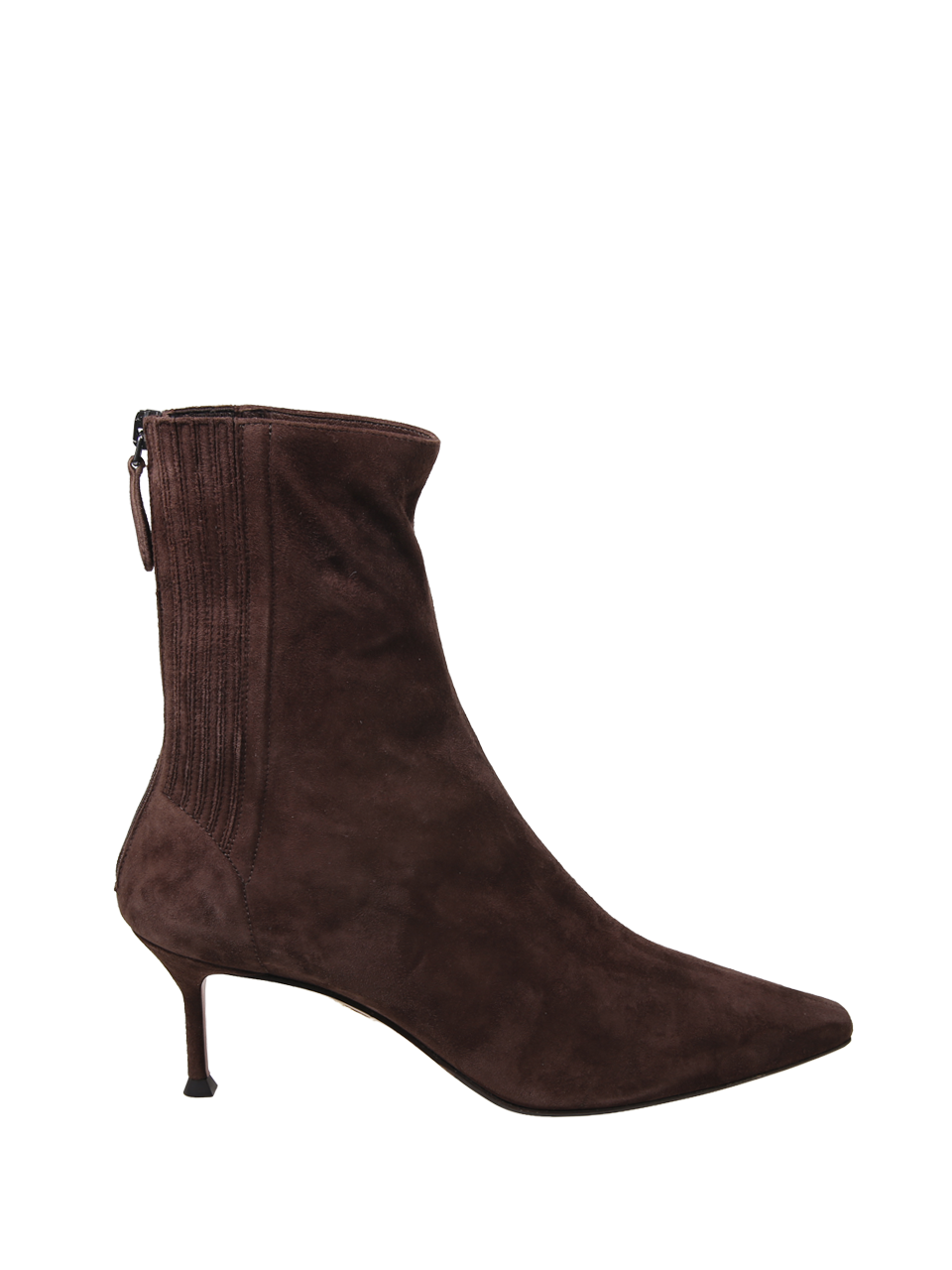 WOMAN AQUAZZURA BROWN SUEDE LEATHER SAINT HONORE` BOOT