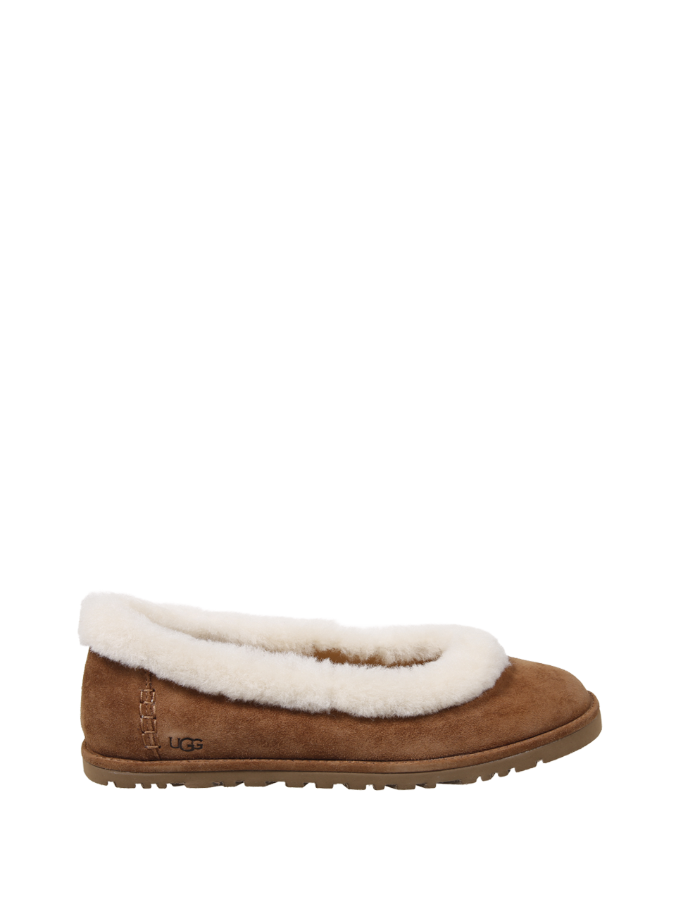 DONNA UGG BALLERINE ZORA IN PELLE BEIGE 