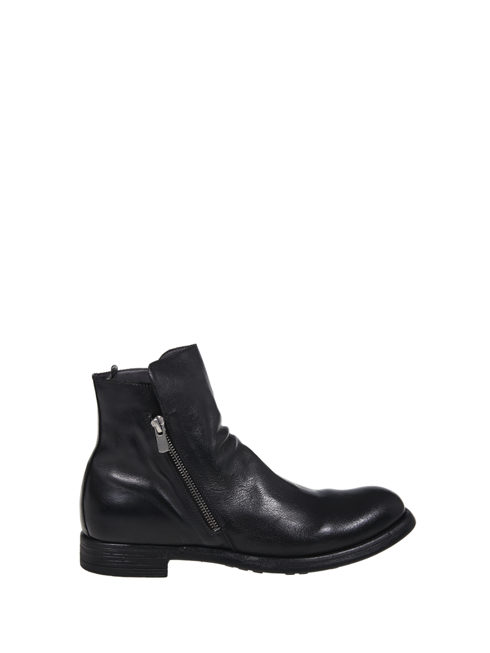 UOMO OFFICINE CREATIVE STIVALETTO CHRONICLE/042 IN PELLE NERA
