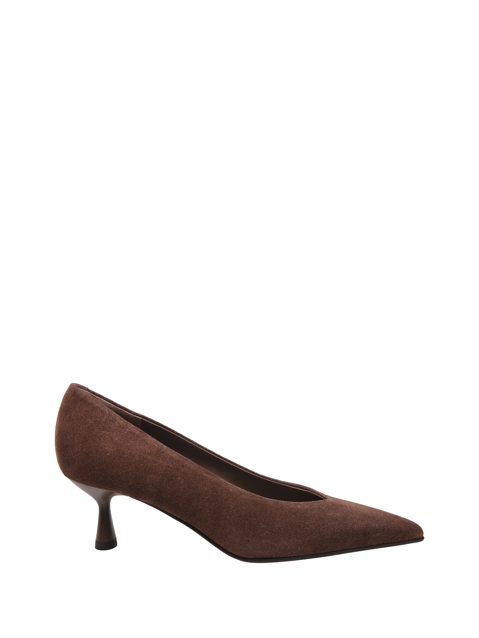 WOMAN SERGIO LEVANTESI BROWN LEATHER DECOLLETE