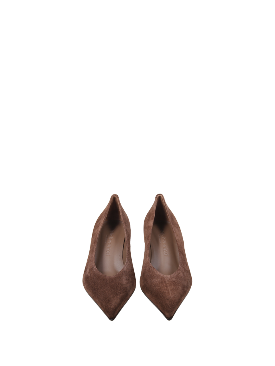 WOMAN SERGIO LEVANTESI BROWN LEATHER DECOLLETE