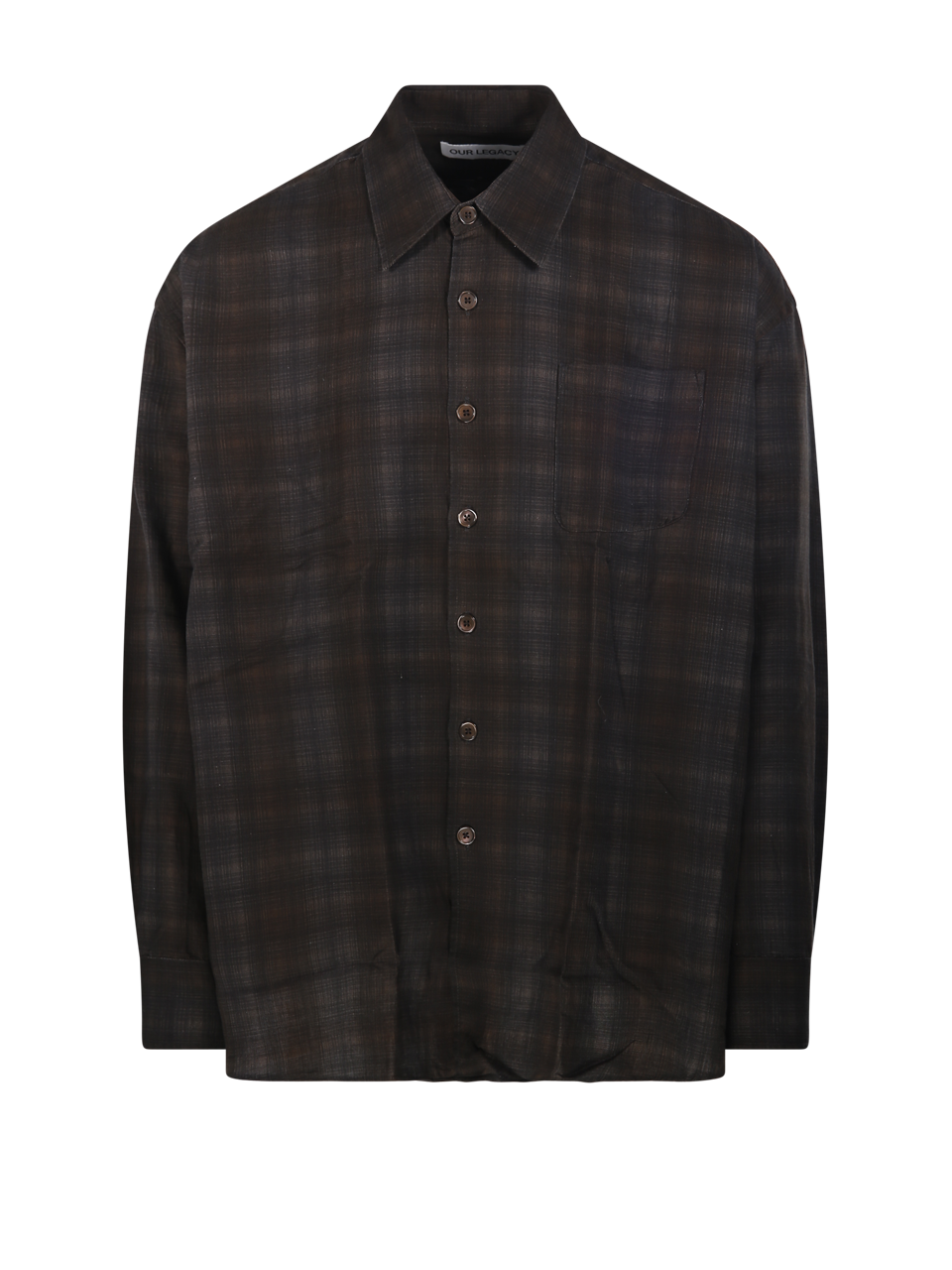 MEN OUR LEGACY GREEN COTTON BORROWED SHIRT
