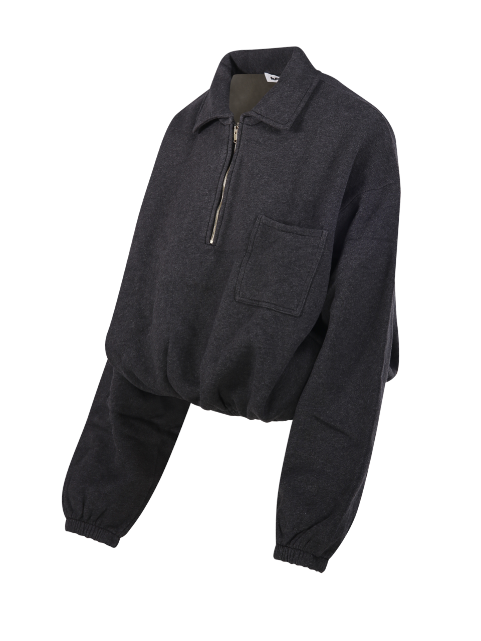 WOMAN DARKPARK GREY COTTON ALVA CROPPED SWEATSHIRT