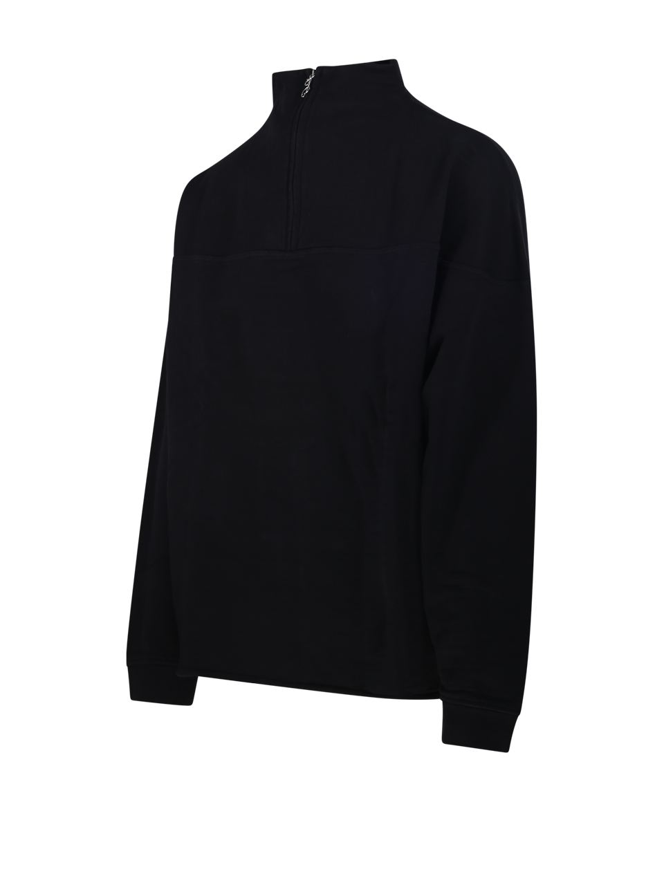 UOMO JACQUEMUS FELPA LE CAMIONNEUR ROND CARRE IN COTONE NERO 