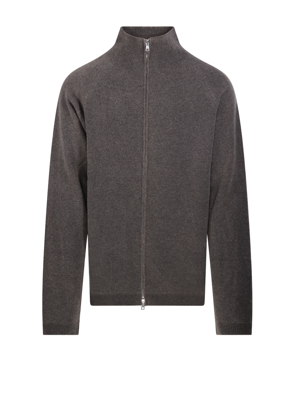 UOMO OUR LEGACY FELPA CON ZIP IN LANA MERINO MARRONE 