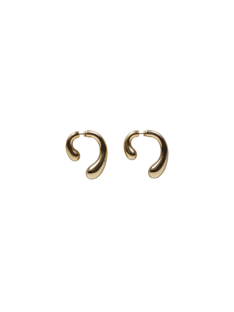 WOMAN PANCONESI GOLD PLATED COPPER P SMALL EARRING