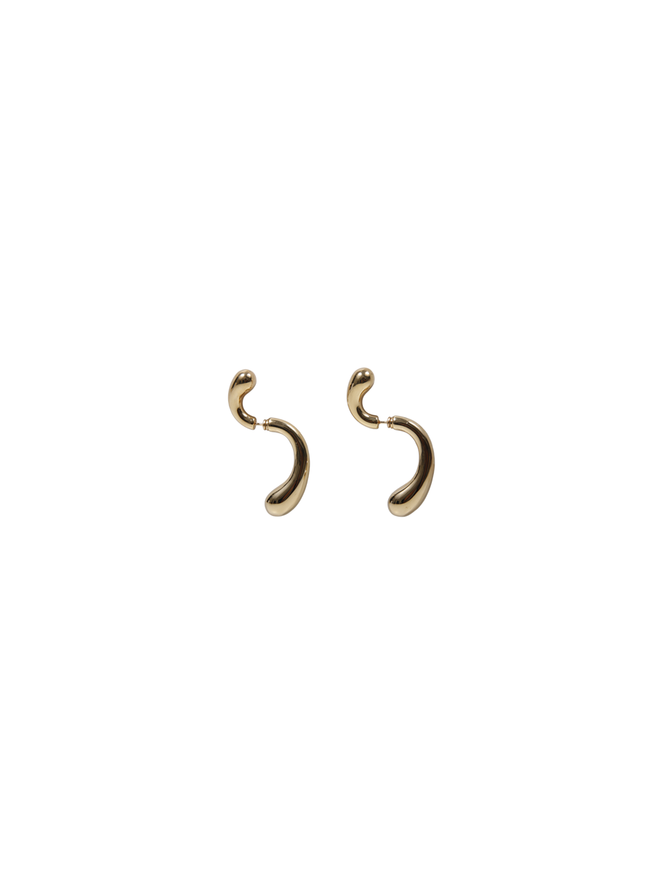 WOMAN PANCONESI GOLD PLATED COPPER P SMALL EARRING