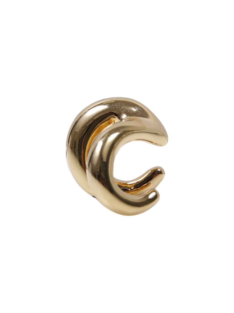 WOMAN PANCONESI GOLD PLATED COPPER BLOW UP STELLAR EARRING CUFF