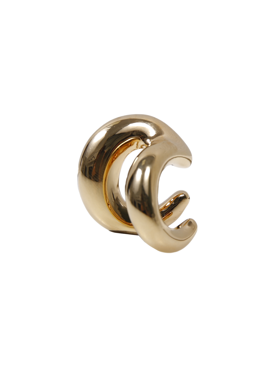 WOMAN PANCONESI GOLD PLATED COPPER BLOW UP STELLAR EARRING CUFF
