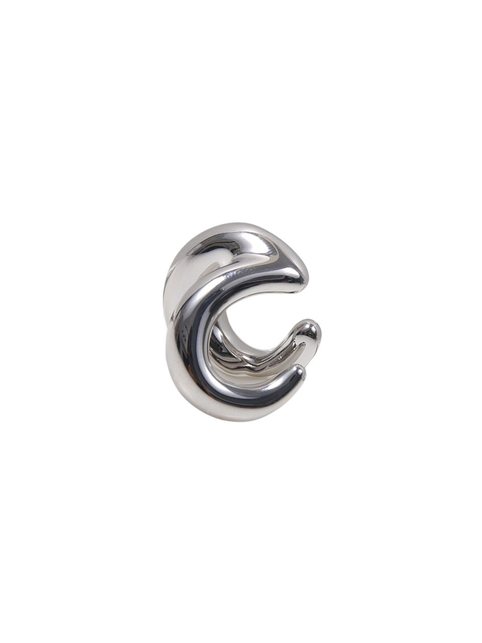 WOMAN PANCONESI SILVER PLATED COPPER BLOW UP STELLAR EARRING CUFF