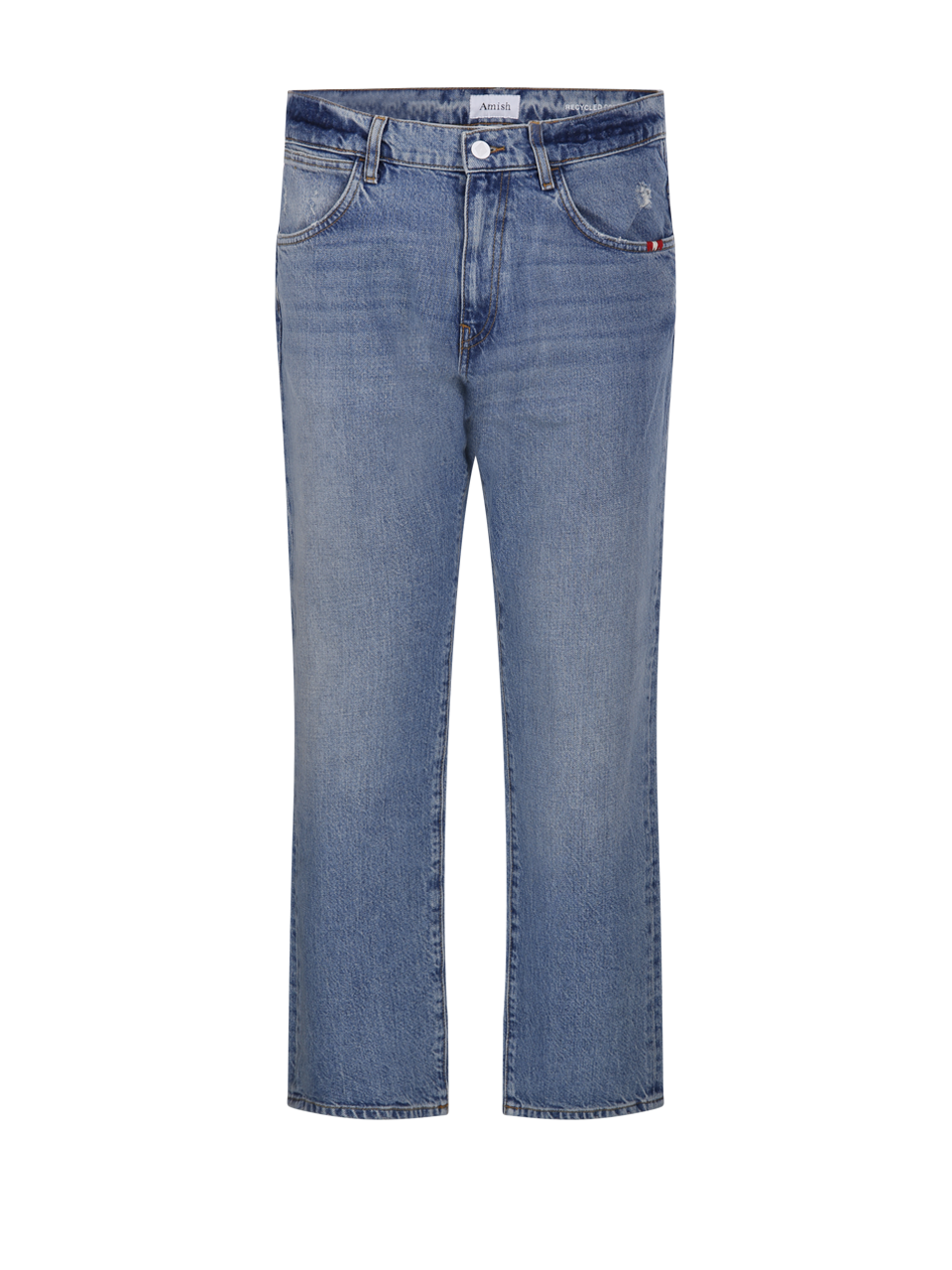 MEN AMISH BLUE COTTON JEANS