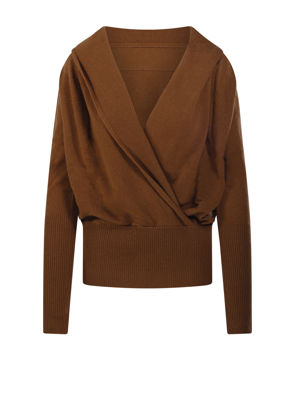 DONNA 7 FOR ALL MANKIND MAGLIONE IN LANA MARRONE 