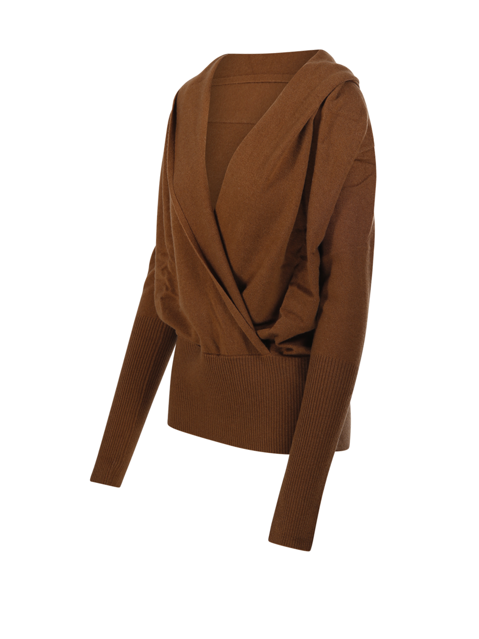 DONNA 7 FOR ALL MANKIND MAGLIONE IN LANA MARRONE 