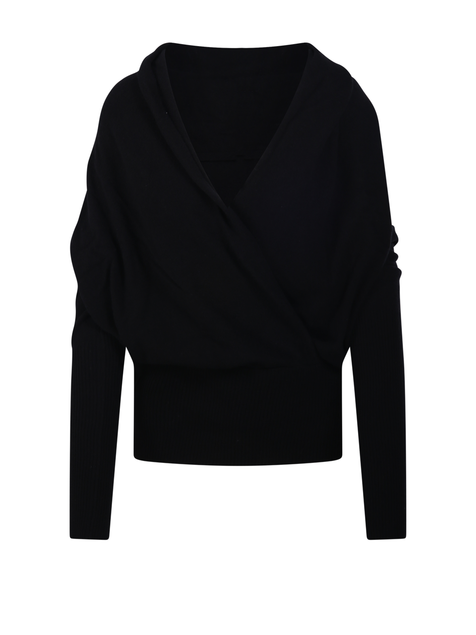 DONNA 7 FOR ALL MANKIND MAGLIONE IN LANA NERA 