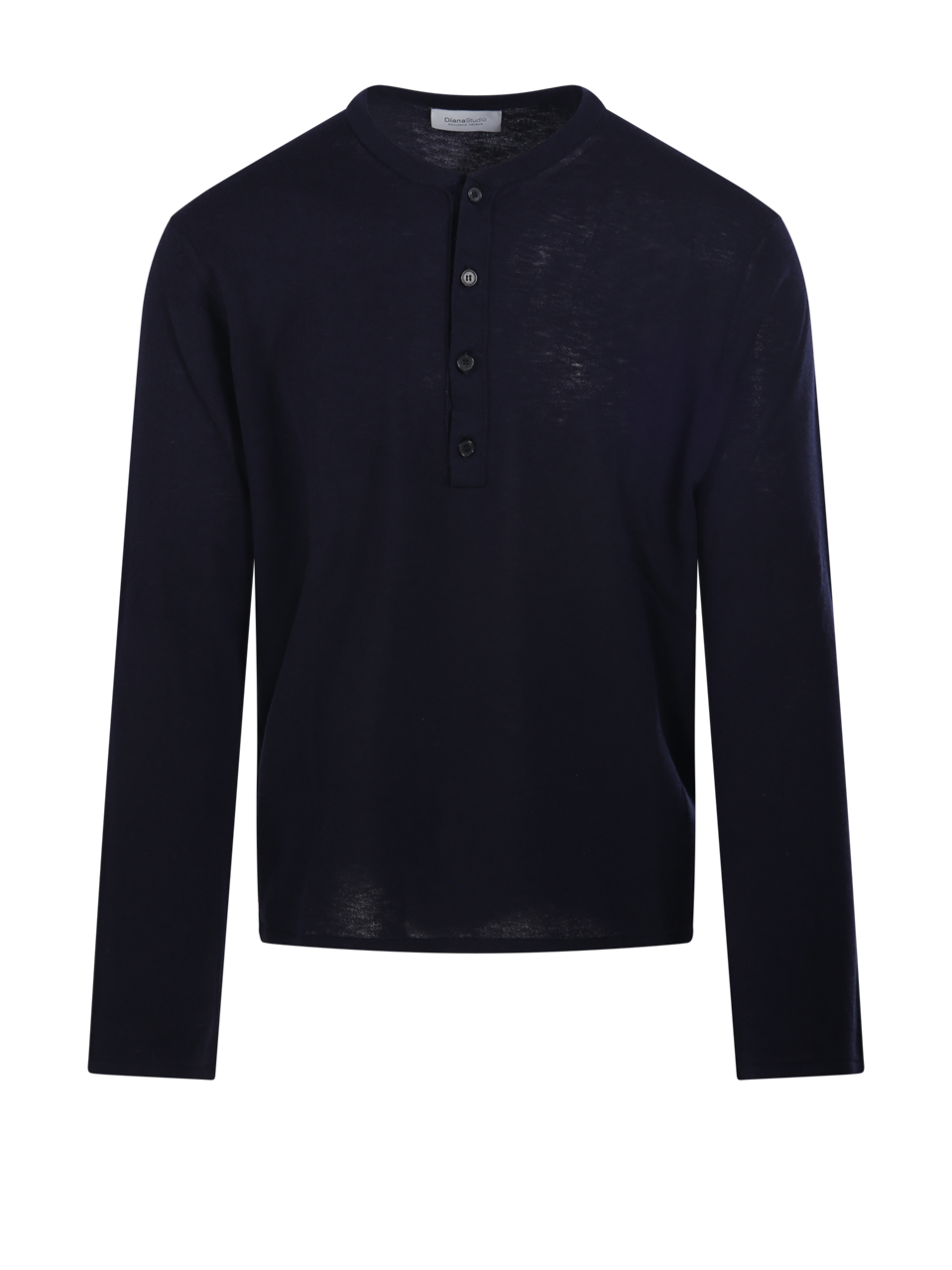 MEN DIANA STUDIO BLUE MERINO WOOL SERAFINO SWEATER 
