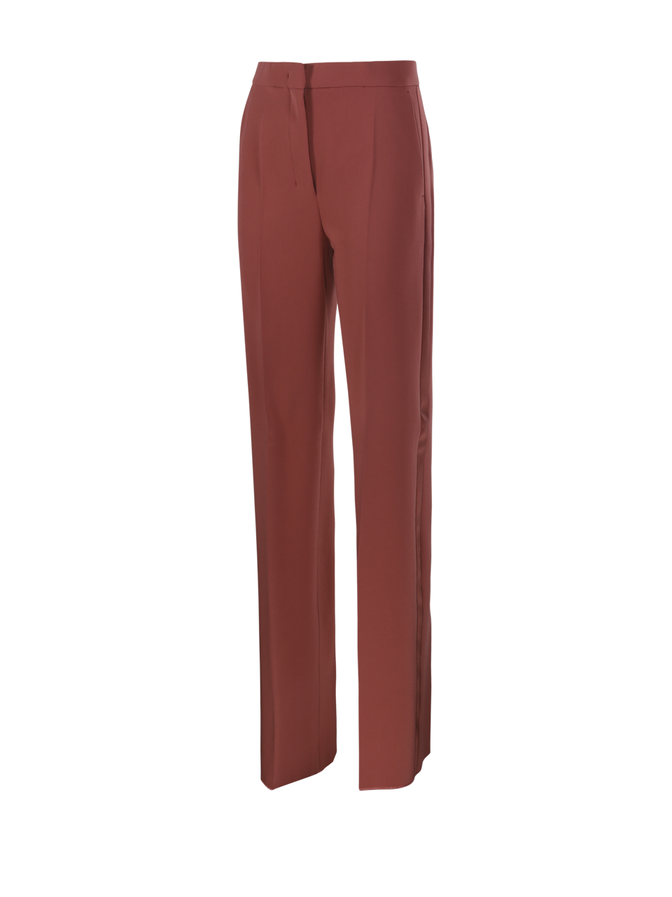 DONNA MAXMARA PIANOFORTE PANTALONI ELISEO IN TRIACETATO ROSSO