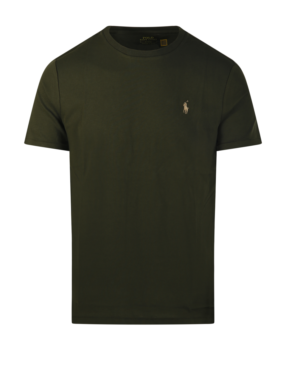 UOMO RALPH LAUREN T-SHIRT IN COTONE VERDE 