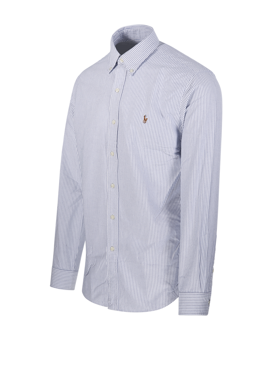 UOMO RALPH LAUREN CAMICIA BLU IN COTONE 