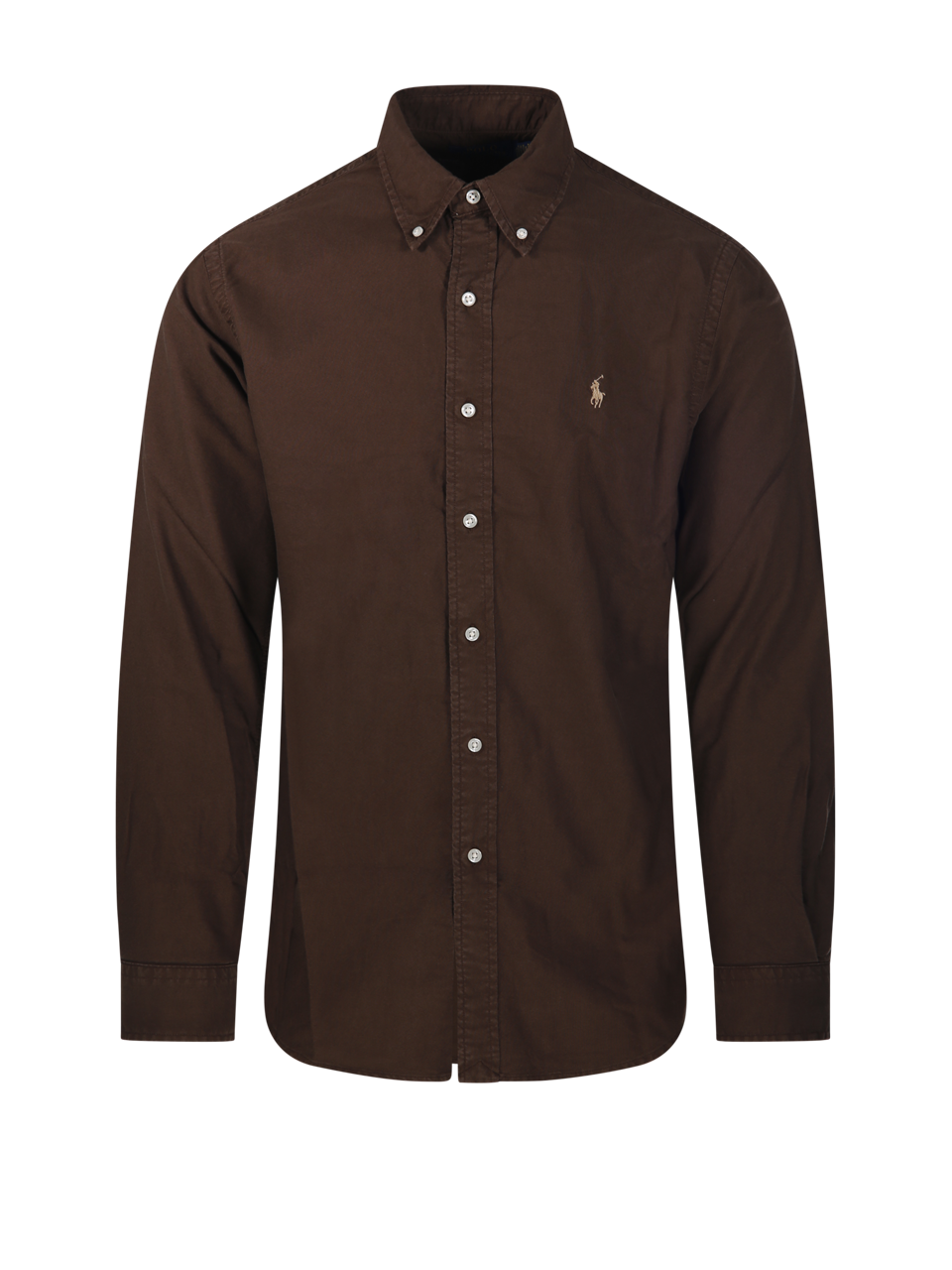 MEN RALPH LAUREN BROWN COTTON SHIRT