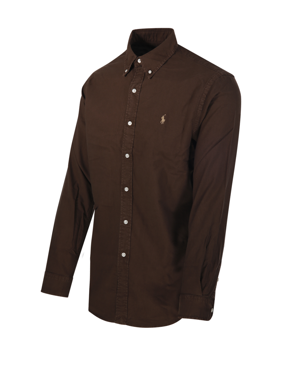 MEN RALPH LAUREN BROWN COTTON SHIRT
