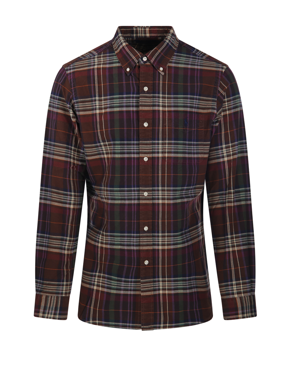 MEN RALPH LAUREN BROWN COTTON SHIRT