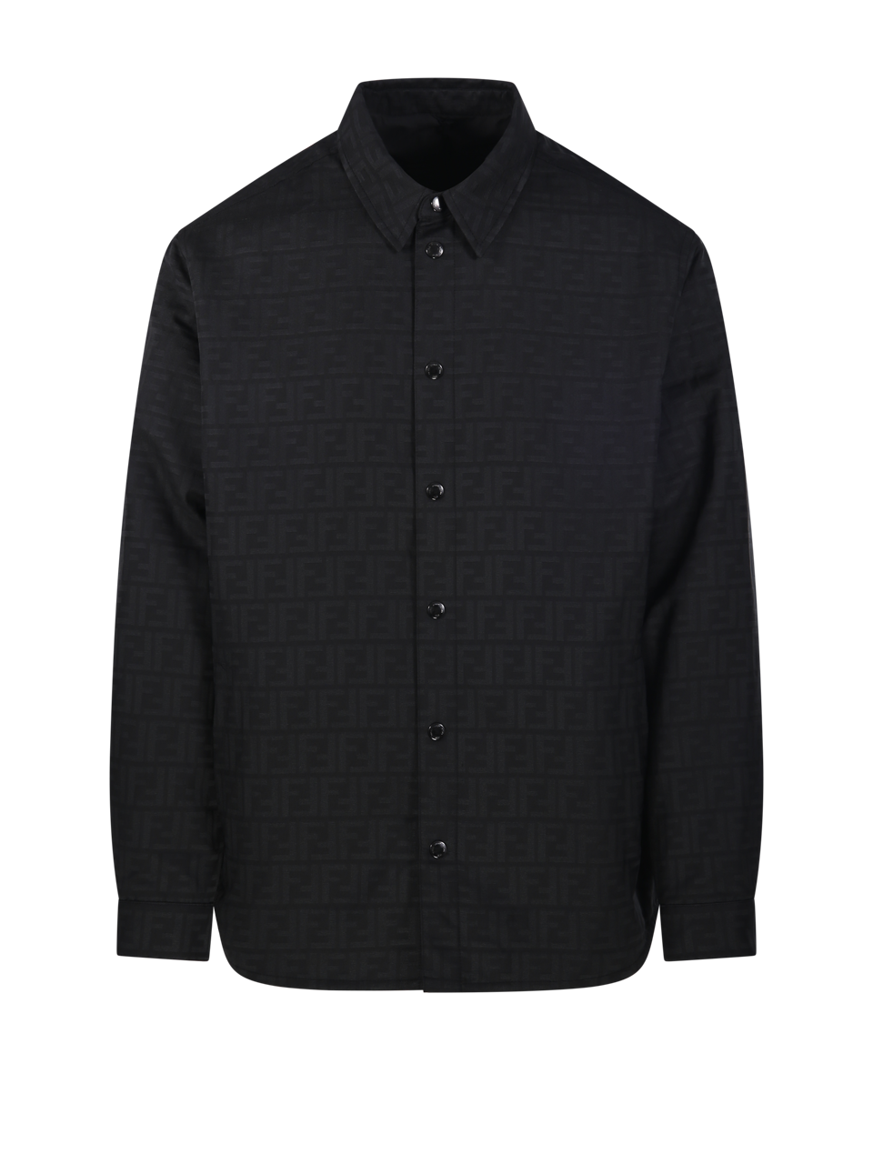 MEN FENDI BLACK POLYESTER JACKET 