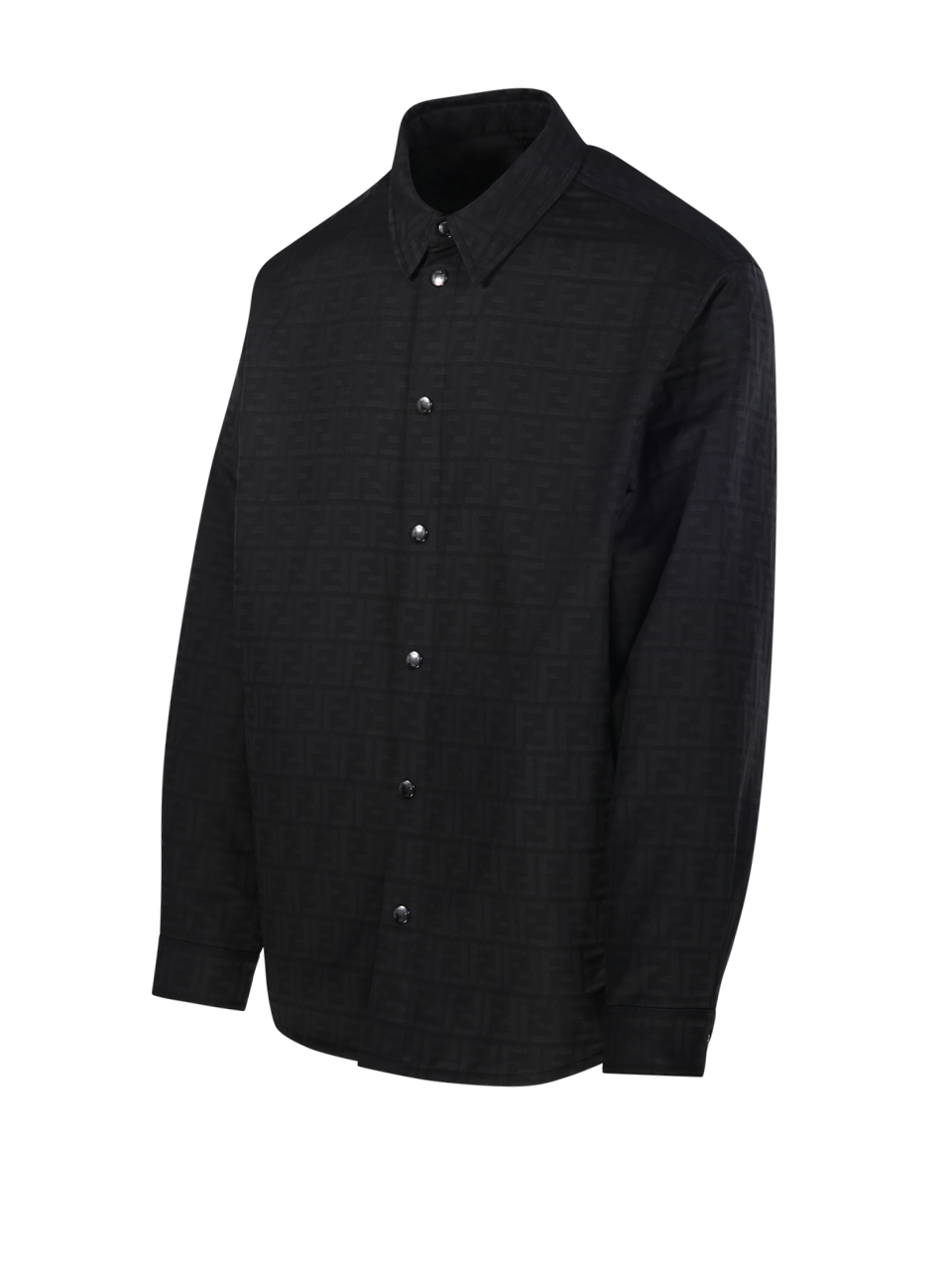 MEN FENDI BLACK POLYESTER JACKET 