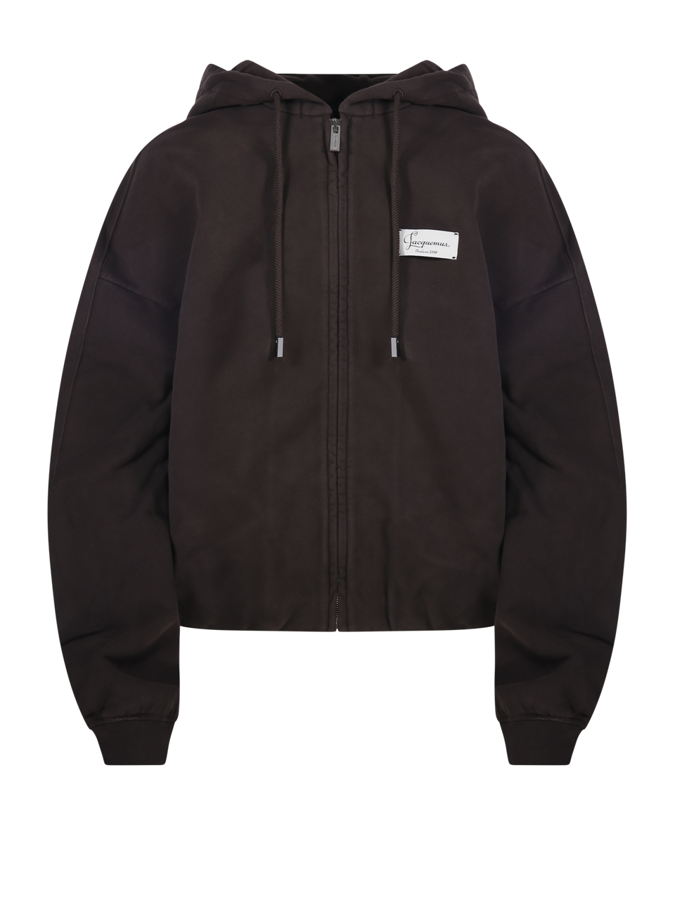 UOMO JACQUEMUS FELPA LE HOODIE MONTAIGNE IN COTONE MARRONE 