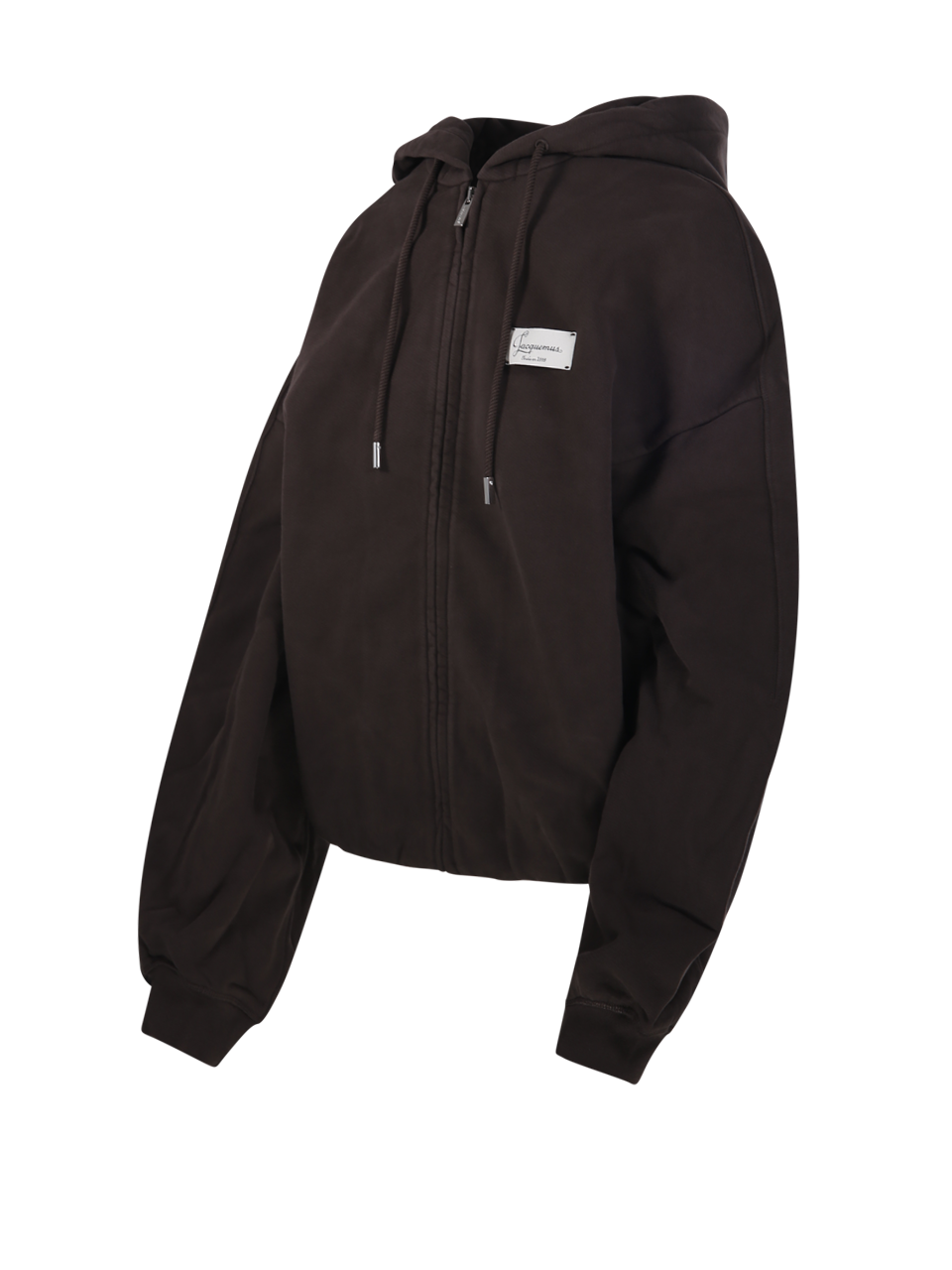 UOMO JACQUEMUS FELPA LE HOODIE MONTAIGNE IN COTONE MARRONE 