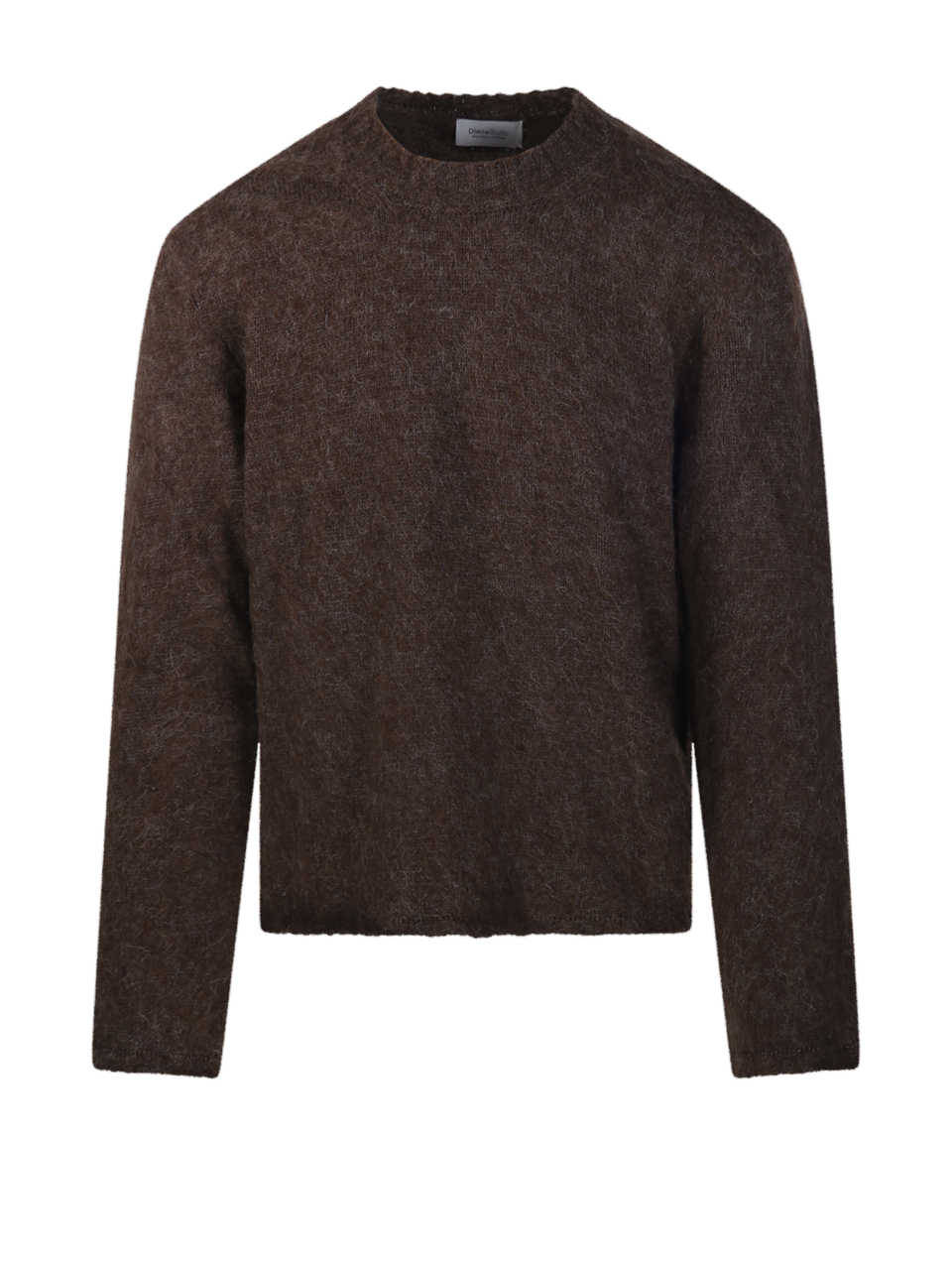 MEN DIANA STUDIO BLACK TERMOPLASTIC CREWNECK SWEATER