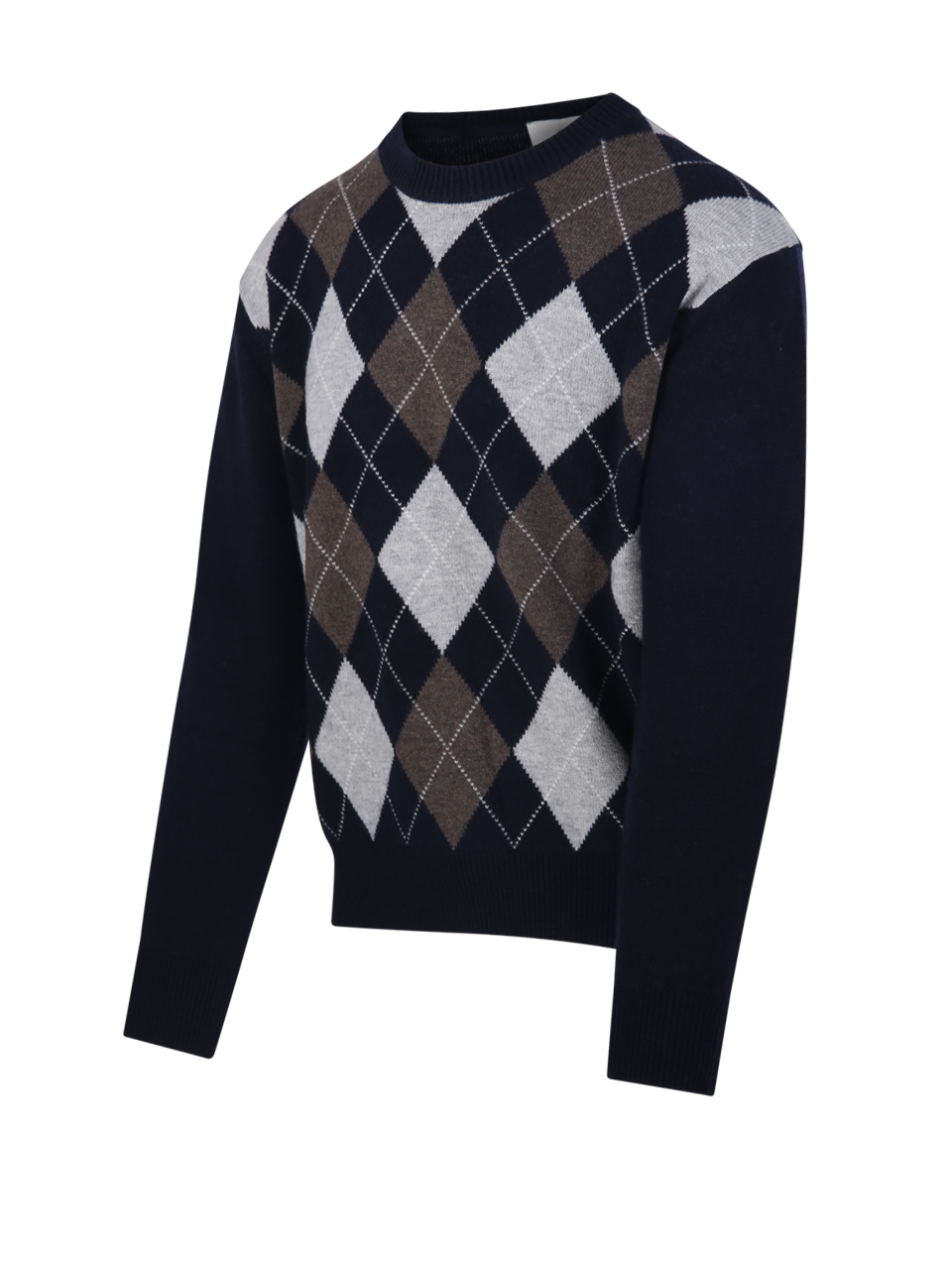 ARGYLE CREW NECK SWEATER