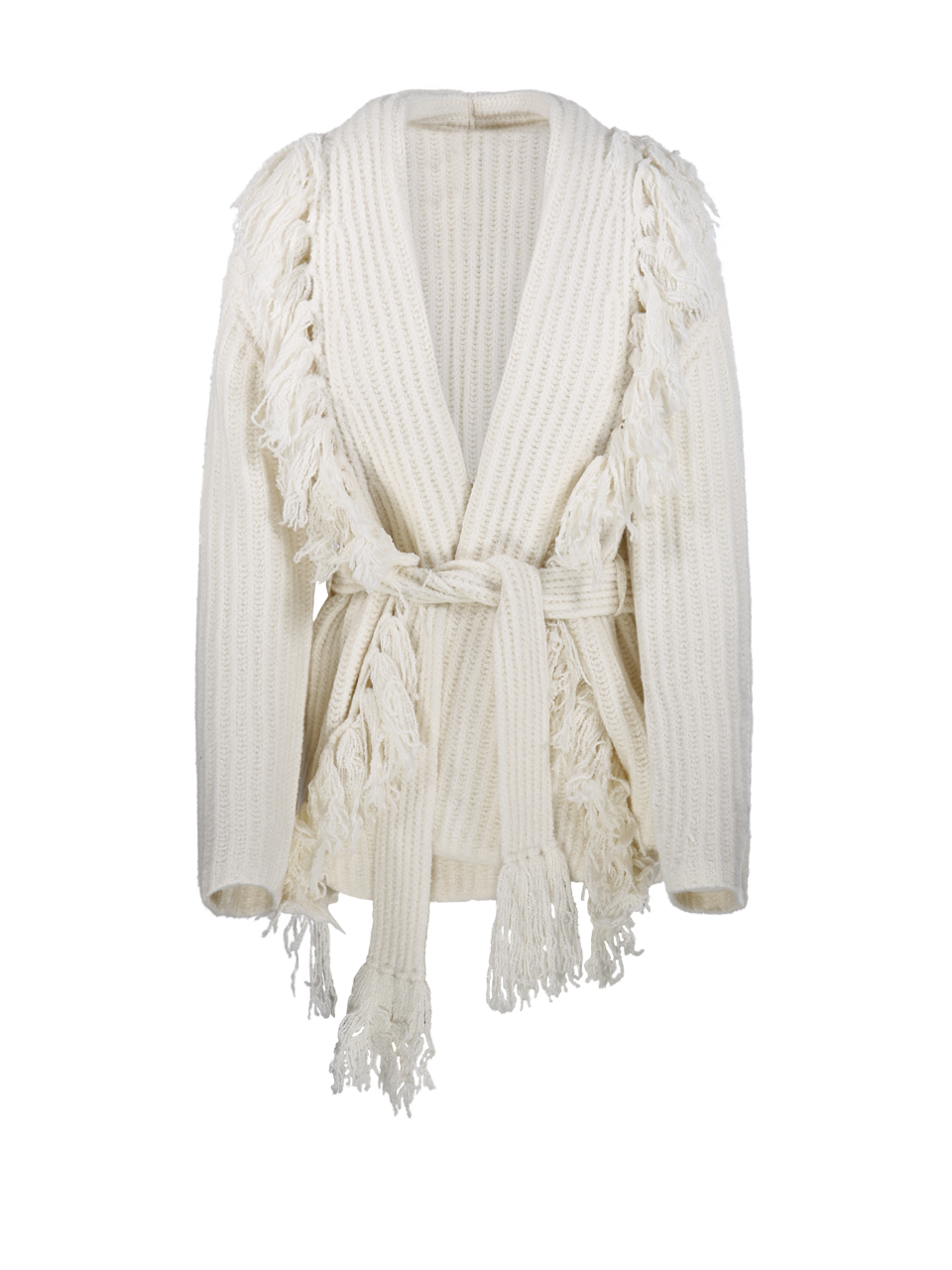 WOMAN BY MALENE BIRGER WHITE WOOL CANDELA SWEATER