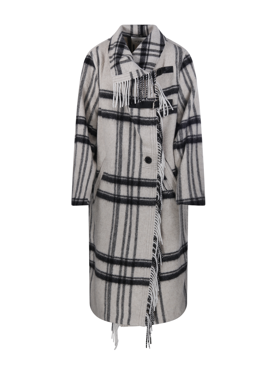 DONNA MARANT ETOILE CAPPOTTO GIHAN GC IN LANA NERA NUDE WOOL GIHAN GC COAT