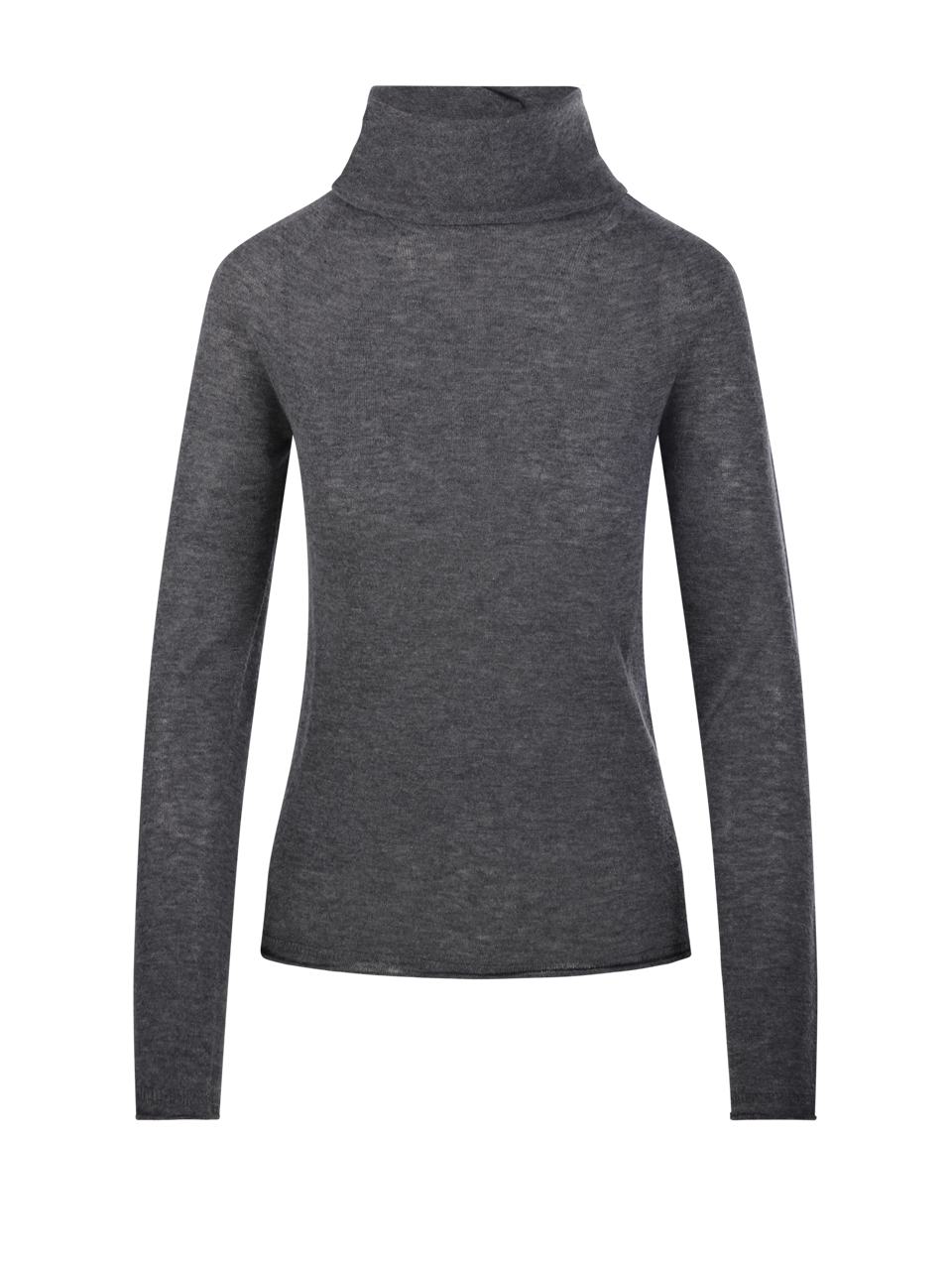 WOMAN ROBERTO COLLINA GREY MERINO WOOL SWEATER