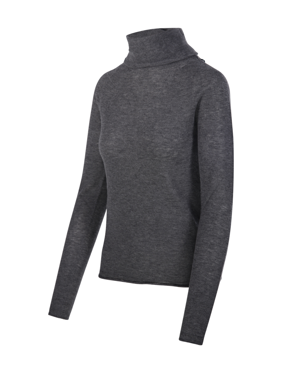 WOMAN ROBERTO COLLINA GREY MERINO WOOL SWEATER