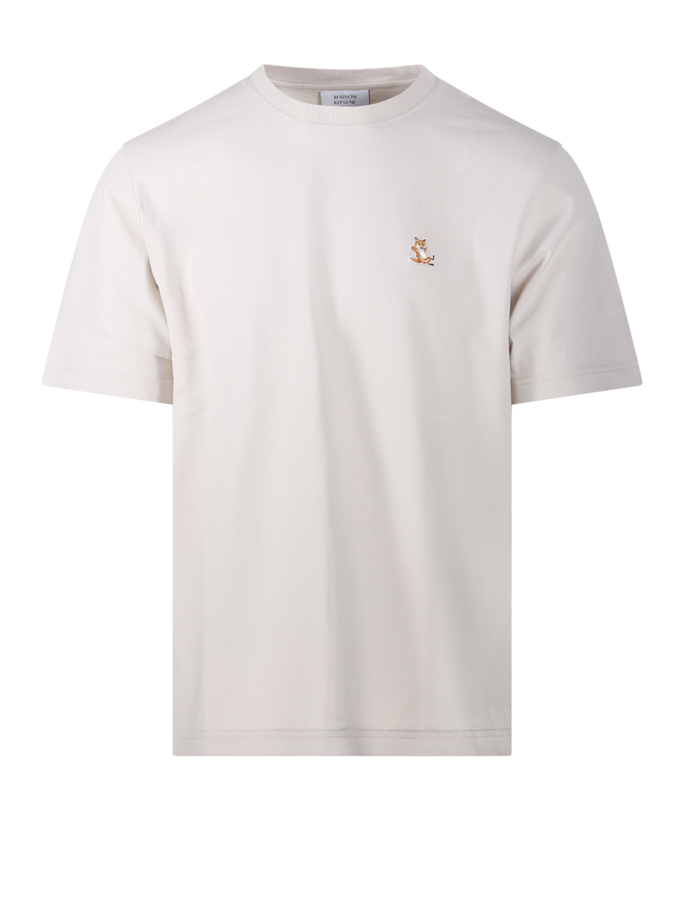 MEN MAISON KITSUNE NUDE ORGANIC COTTON CHILLAX FOX COMFORT TEE-SHIRT