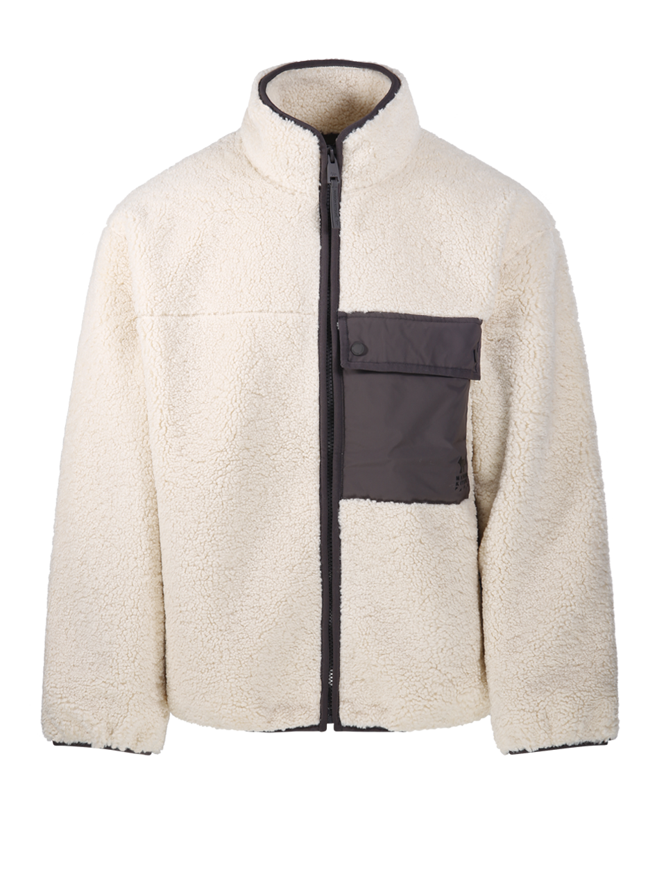MEN MAISON KITSUNE NUDE POLYESTER FLEECE JACKET