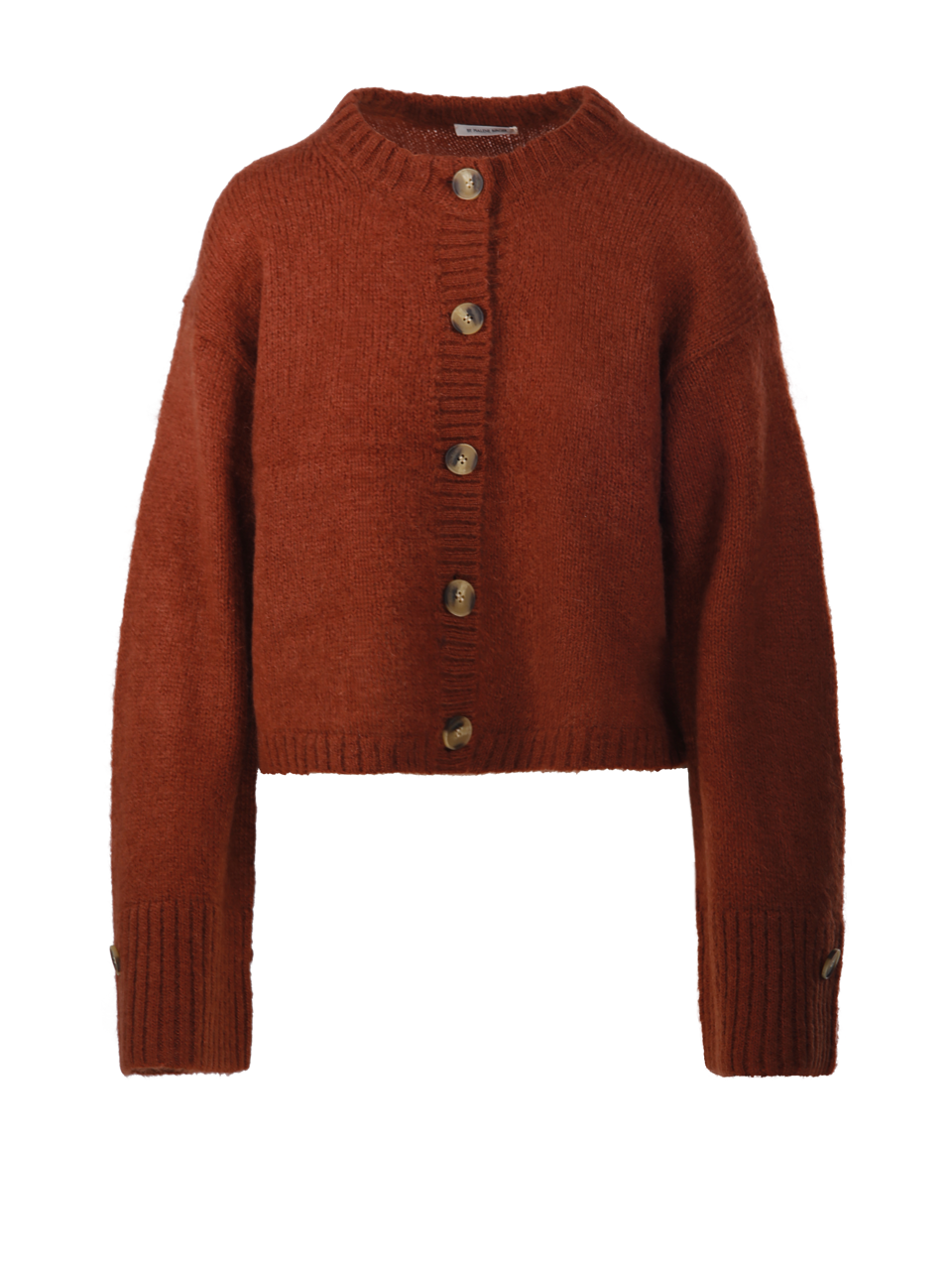 WOMAN BY MALENE BIRGER RED WOOL CIERROU SOFT PULLOVER