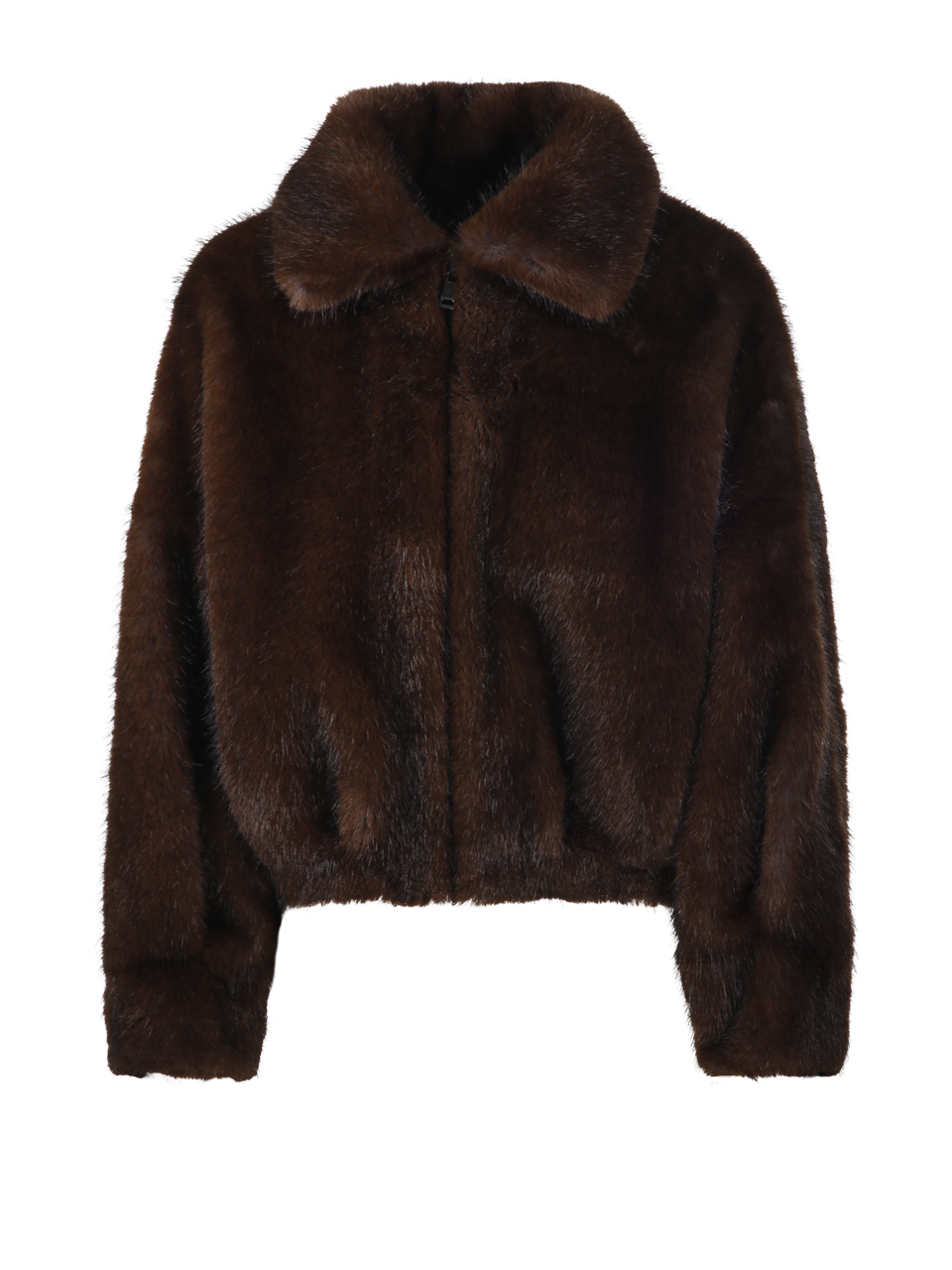 WOMAN VALENTINI 1972 BROWN POLYESTER ECO MINK COAT