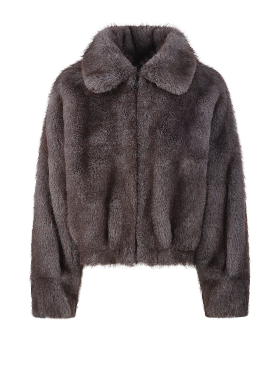 WOMAN VALENTINI 1972 GREY POLYESTER ECO MINK COAT