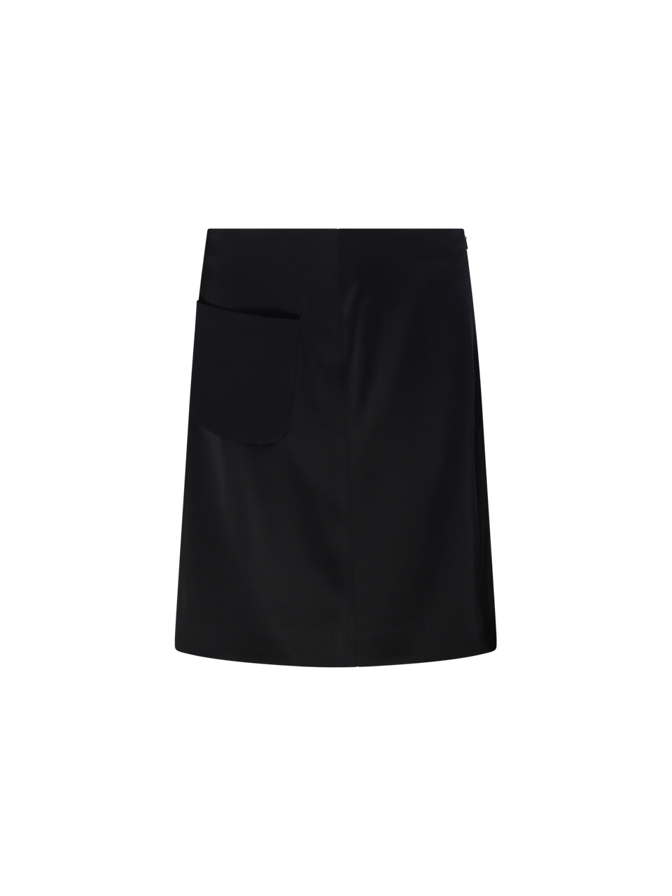 WOMAN COURREGES BLACK TRIACETATE TWO-POCKETS PENCIL SKIRT