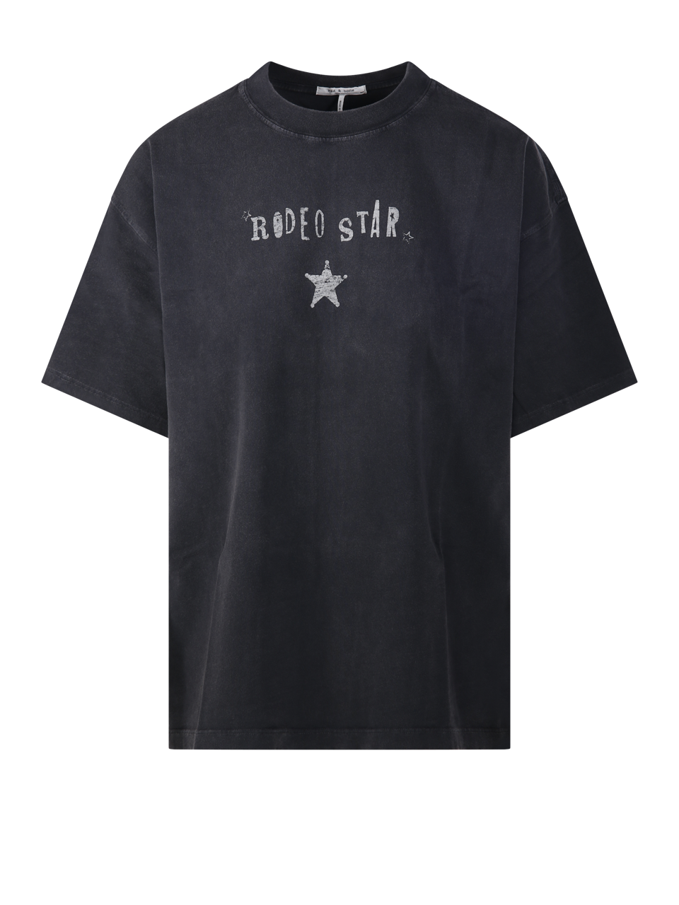 WOMAN RAG & BONE BLACK COTTON RODEO STAR ALEX TEE-SHIRT
