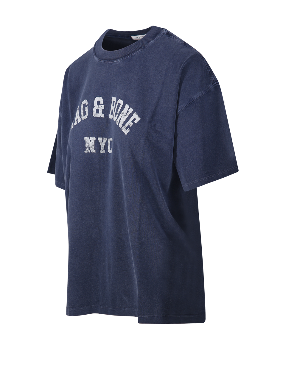 WOMAN RAG & BONE BLUE COTTON UNIVERSITY ALEX TEE-SHIRT