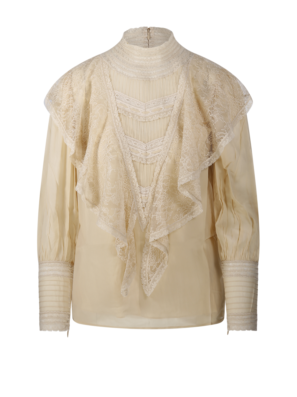WOMAN ZIMMERMANN NUDE VISCOSE MOMENTUM WATERFALL BLOUSE